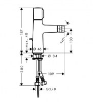 MONOMANDO BIDE TALIS SELECT S HANSGROHE